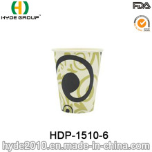 Taza de papel de café desechable de una sola pared de 12 oz (HDP-1510-6)
